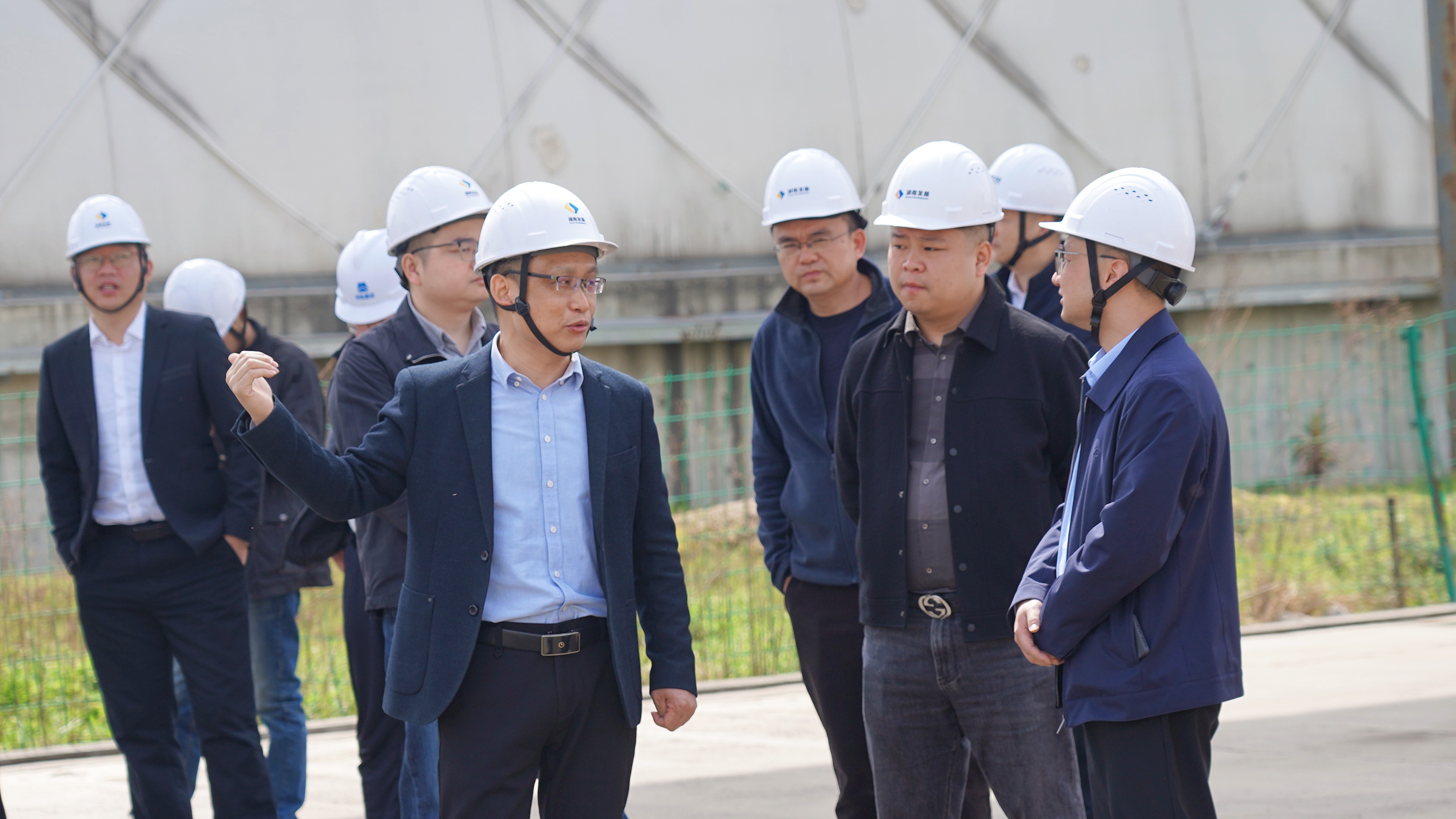 沅江市副市长雷亮调研米兰体育app官网-米兰体育（中国）机制砂和砂石集散中心项目