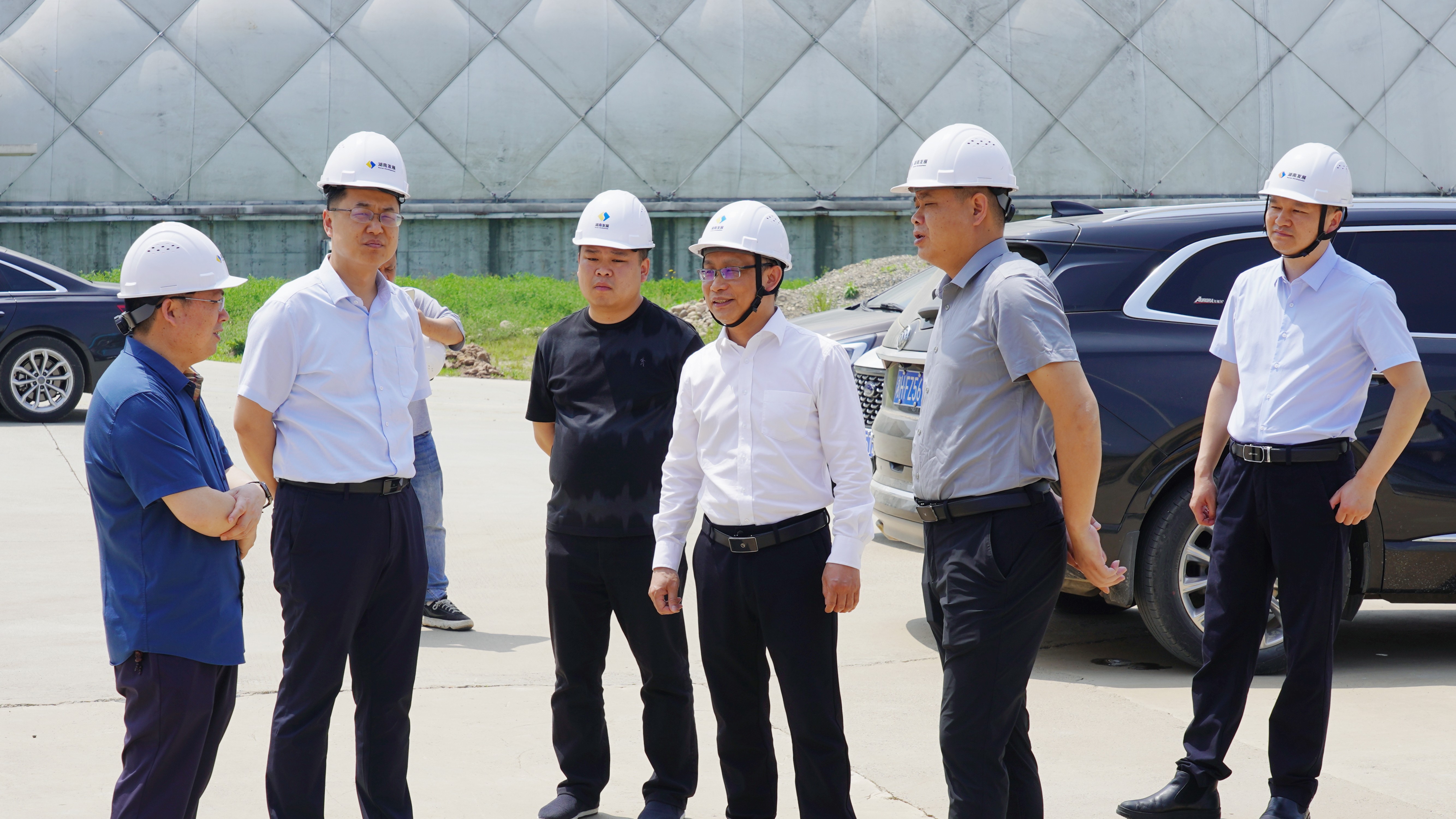 益阳市发改委一行调研米兰体育app官网-米兰体育（中国）机制砂项目